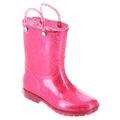 Western Chief Glitter Rain Boot - Girls 1 Youth Pink Boot Medium