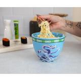 Trinx Bowl Bop Blue Dragons Japanese Dinnerware Set | 16-ounce Ramen Bowl, Chopsticks in Blue/Green/Indigo | Wayfair