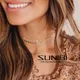 StalIBI-Collier ras du cou superposé en acier inoxydable pour femme bijoux fins JOPresidence