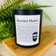 Funny Bearded Man Affirmation Candle | Personalised Mantra Gift | Proud of His Beard | Gift For Him - Matt Black Glass Jar
