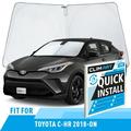 CLIM ART Windshield Sun Shade for Toyota C-HR 2018-2024 - Custom-Fit Foldable Car Sun Shade - Car Sunshade - Vehicle Sun Protector - Front Auto Windshield Cover Car Windshield - WS5017