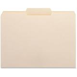 Business Source 1/3 Cut Tab File Folders Letter - 8 1/2 x 11 Sheet Size - 3/4 Expansion - 1/3 Tab Cut - Top Tab Location - Center Tab Position - 11 pt. Folder Thickness - Manila - Recycled - 100 /