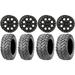 System 3 SB-7 14 Wheels Black (4+3) 26 Ceros Tires Kawasaki Mule Pro FXT