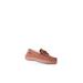 Wide Width Women's Loafer Moccasin - Wide Width Flats And Slip Ons by Old Friend Footwear in Chestnut (Size 8 W)