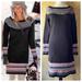 Athleta Dresses | Athleta Nordic Fair Isle Sweater Dress | Color: Black/Pink | Size: S