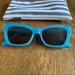 J. Crew Accessories | J Crew Retro Rectangular Sunglasses In Bright Blue | Color: Blue | Size: Os