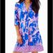 Lilly Pulitzer Dresses | Lilly Pulitzer Nwt Dress Sz Xs | Color: Blue/Pink | Size: Xs