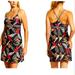 Athleta Dresses | Nwot,Athleta Floral Shorebreak Swim Dress Leaf Print Multicolored Women's Small | Color: Black/Red | Size: Xs