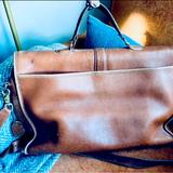 Coach Bags | Coach Laptop Briefcase Travel Beautiful Genuine Leather Bag Made In The Usa | Color: Brown/Gold | Size: Os