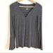 American Eagle Outfitters Tops | American Eagle Soft & Sexy Bell Sleeve V Neck Top | Color: Black/White | Size: S