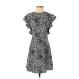 Who What Wear Casual Dress: Black Snake Print Dresses - Women's Size X-Small