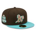 Men's New Era Brown/Mint Oakland Athletics Walnut Mint 59FIFTY Fitted Hat