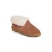Wide Width Women's Bootee -Wide Width Flats And Slip Ons by Old Friend Footwear in Chestnut (Size 9 W)
