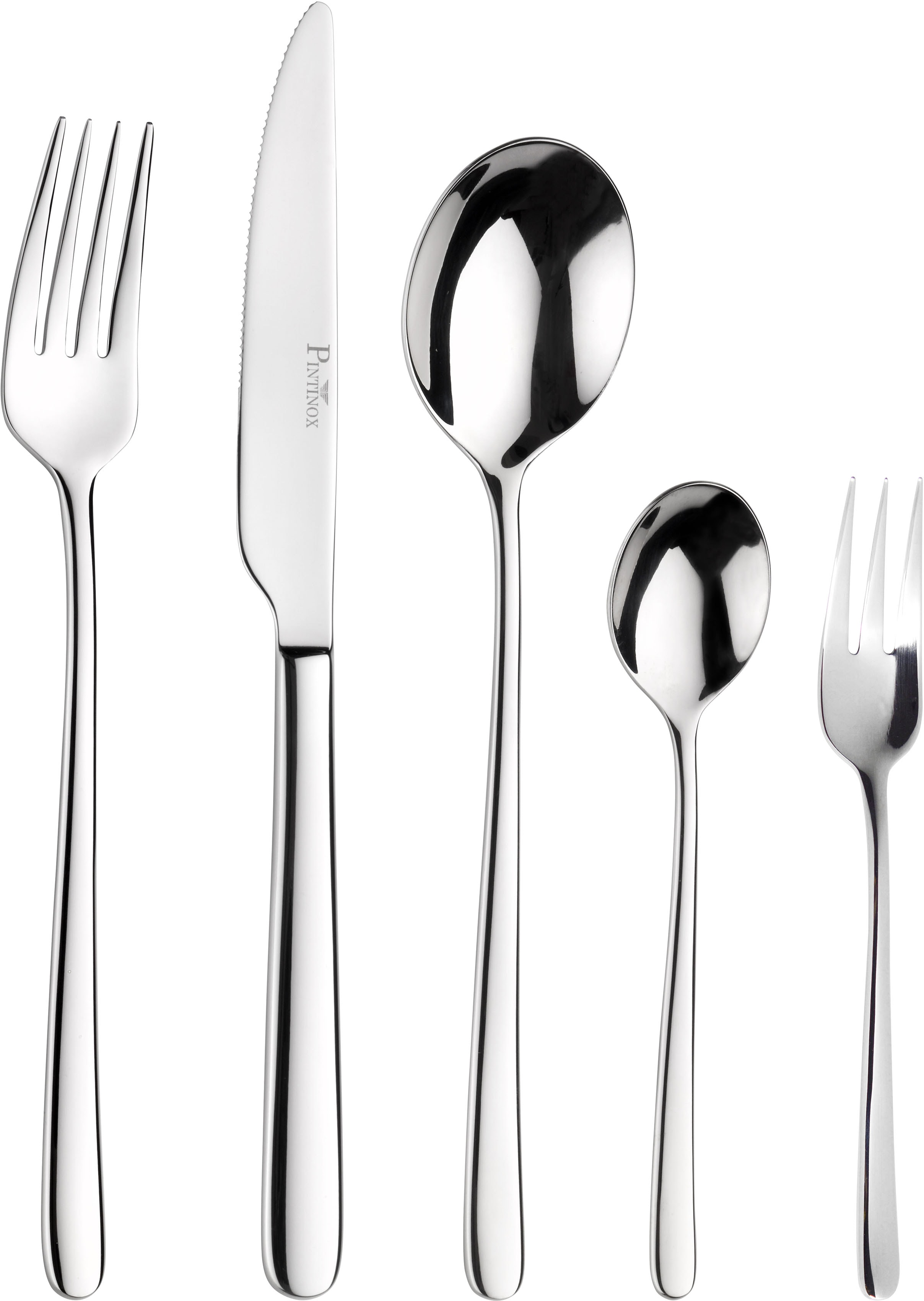 Besteck-Set PINTINOX "Sky", silber (edelstahlfarben), 30 Stk., Edelstahl 18/10, Essbesteck-Sets Image