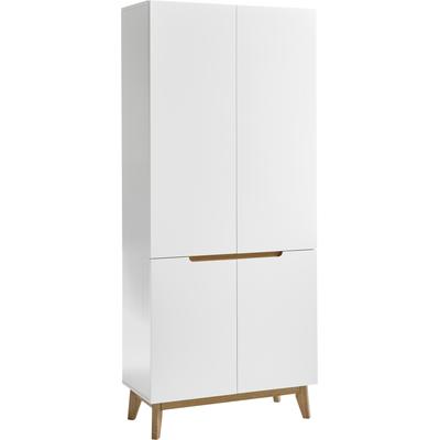 Garderobenschrank MCA FURNITURE "Cervo", weiß, B:85cm H:196cm T:40cm, Holzwerkstoff, Schränke, Kleiderschrank Garderobenschrank, Breite ca. 85 cm Image