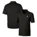 Men's Cutter & Buck Black Northwestern Wildcats Forge Pencil Stripe Stretch Polo