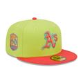 Men's New Era Green/Red Oakland Athletics 50th Anniversary Cyber Highlighter 59FIFTY Fitted Hat