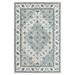 LR Home Bella Rose Gray/Ivory Traditional Floral Wool Area Rug 9 x 12