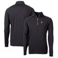 Men's Cutter & Buck Black Michigan State Spartans Adapt Eco Knit Stretch Recycled Quarter-Zip Pullover Top