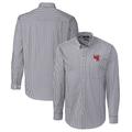 Men's Cutter & Buck Charcoal Western Kentucky Hilltoppers Easy Care Stretch Gingham Long Sleeve Button-Down Shirt