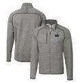 Men's Cutter & Buck Heather Gray Old Dominion Monarchs Mainsail Sweater-Knit Full-Zip Jacket