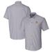 Men's Cutter & Buck Charcoal Baylor Bears Vault Stretch Oxford Short Sleeve Button-Down Shirt