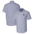 Men's Cutter & Buck Light Blue Gonzaga Bulldogs Vault Stretch Oxford Short Sleeve Button-Down Shirt
