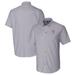Men's Cutter & Buck Charcoal Mississippi State Bulldogs Vault Stretch Oxford Short Sleeve Button-Down Shirt