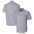 Men's Cutter & Buck Charcoal Villanova Wildcats Vault Stretch Oxford Short Sleeve Button-Down Shirt