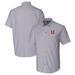 Men's Cutter & Buck Charcoal Utah Utes Vault Stretch Oxford Short Sleeve Button-Down Shirt