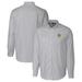 Men's Cutter & Buck Charcoal Missouri Tigers Vault Stretch Oxford Stripe Long Sleeve Button-Down Shirt