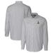 Men's Cutter & Buck Charcoal Northern Arizona Lumberjacks Vault Stretch Oxford Stripe Long Sleeve Button-Down Shirt