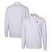 Men's Cutter & Buck White ECU Pirates Traverse Stretch Quarter Zip-Pullover Top