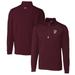 Men's Cutter & Buck Maroon Mississippi State Bulldogs Traverse Stretch Quarter Zip-Pullover Top