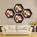 Collage Frame Fashion Hexagon Wood Photo Frame Hanging Photo Frame for Home