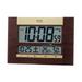 Seiko Clock SQ440B Wall Clock Brown Wood Grain 18 x 26 x 2.0 cm// Alarm/ Movement