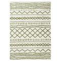 SAFAVIEH Arizona Shag Collection ASG741Y Ivory/Green Rug