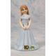 Growing Up Birthday Girls Brunette Age 10 Porcelain Bisque Figurine Q-GL656