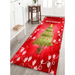 5Size Christmas Santa Claus Anti-slip Kitchen Room Floor Mat Decor Carpet Rug