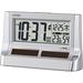 Citizen Alarm Clock Radio Digital Solar Auxiliary Power Pal Digit Solar R128 See-Through LCD Silver CITIZEN 8RZ128-019
