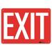 Lyle Exit Sign 10 in x 14 in Aluminum U1-1016-NA_14x10