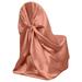 Efavormart 30 PCS Terracotta Silky Satin Universal Chair Covers Fits All Type of Chairs Event Dinning Slipcover For Wedding Party