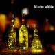 Solar Wine Bottle Lights 20LED Outdoor Waterproof Multicolor Fairy Light String (6 Colors) Suitable for Most Wine Bottle Mouths for Garden Terrace Party Decoration