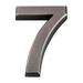 iOPQO Door Hanging Decoration Imitation Metal Decoration Digital House Number 5cm Stereo Digital House Number digital house number (0-9) H