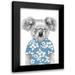 Solti Balazs 11x14 Black Modern Framed Museum Art Print Titled - Summer Koala (Blue)