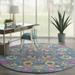 Nourison Passion Bohemian Denim 8 x round Area Rug (8 Round)