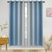 Yipa Single Curtain Panel Grommet Blackout Window Curtain Thermal Insulated Room Darkening Curtain Gradient Color Window Drape For Living Room Bedroom Light Blue W:54 x L:63