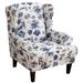 CJC Wingback Chair Cover 2 Piece Wing Chair Slipcovers Stretch Armchair Sofa Covers Non-Slip Furniture Protector (Orchid)