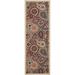 Ottohome Collection Beige Contemporary Paisley Design Modern Runner Rug With Non-Skid (Non-Slip) Rubber Backing (20 inch X59 inc