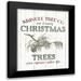 Wild Apple Portfolio 15x18 Black Modern Framed Museum Art Print Titled - Christmas Tree Farm Sign